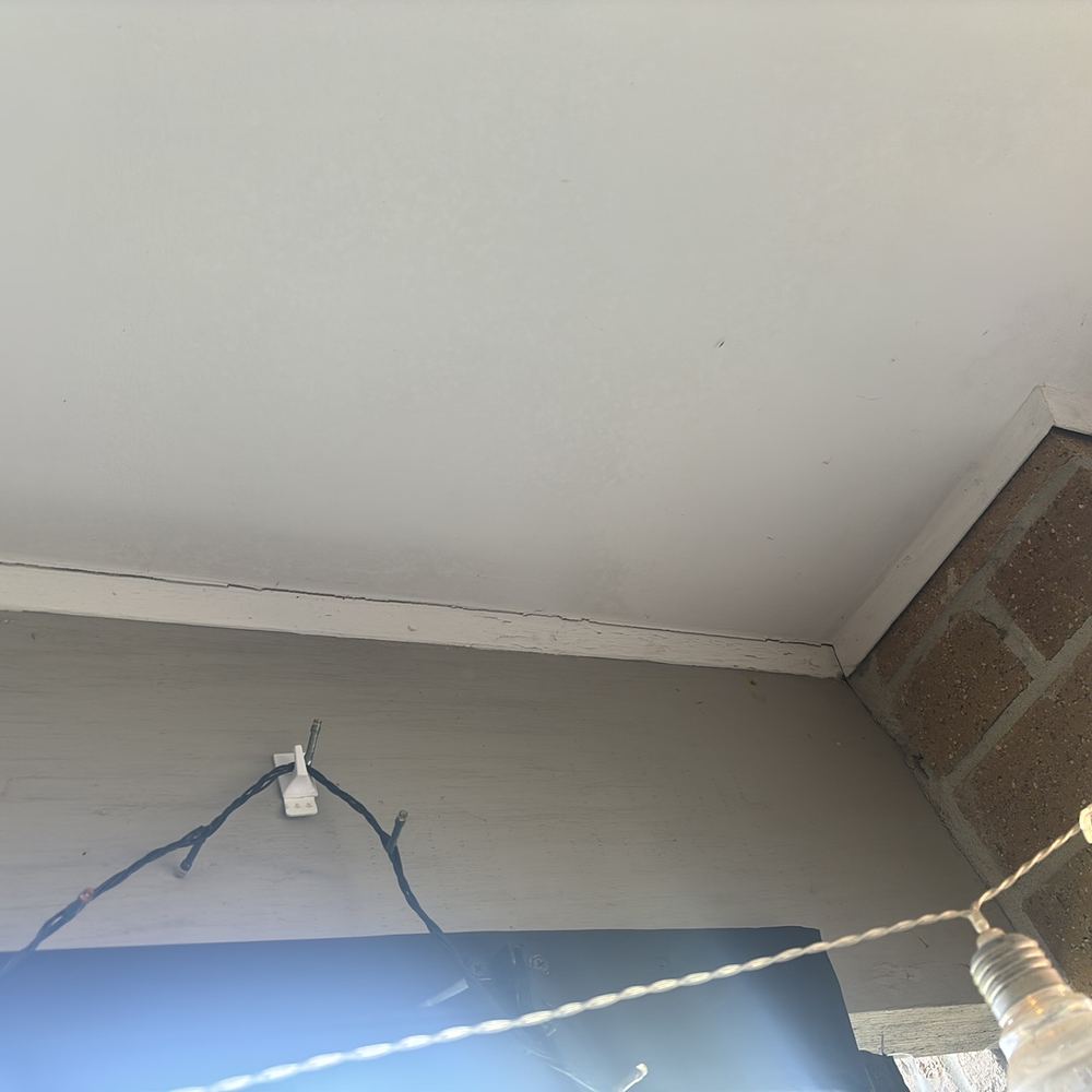 Fine cracking in a wall lining, recorded so its width can be watched, found during a pre-purchase inspection in Pakenham