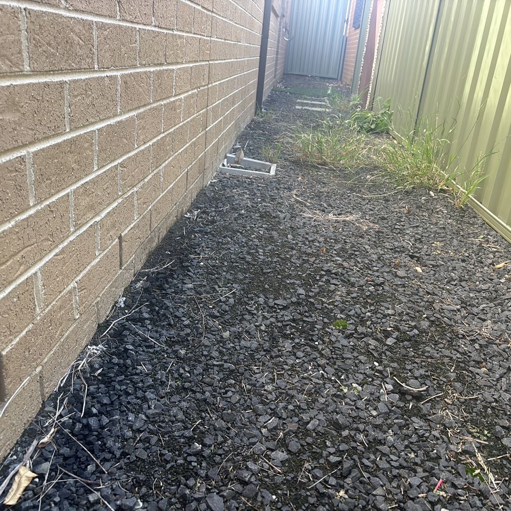 Side path ground falling towards the house rather than away from it, found during a pre-purchase inspection in Pakenham